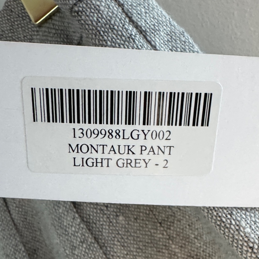 NWT Reformation High Waisted Montauk Wide Leg Women's Pants in Light Gray - Picture 4 of 5